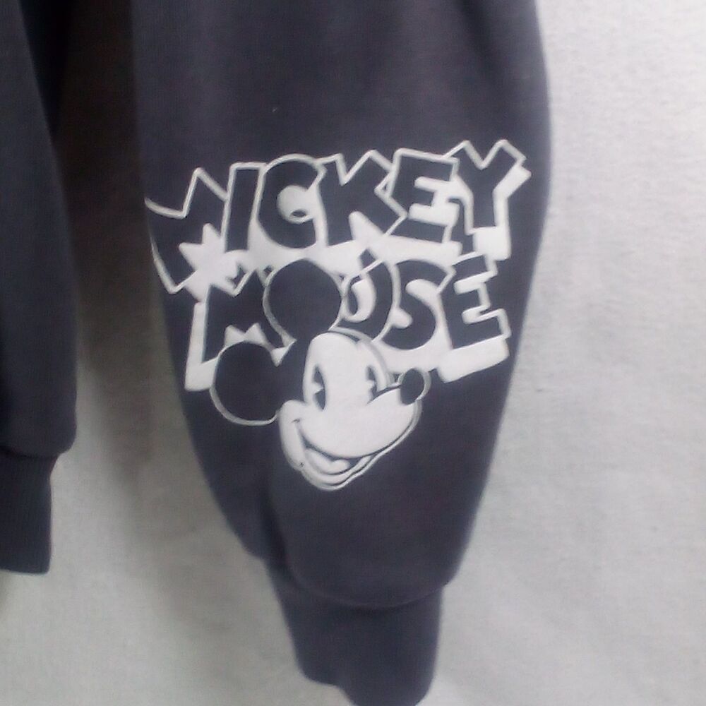 Mickey Mouse Women's Beaded Sweatshirt Charcoal Gray Size Small - Picture 4 of 8